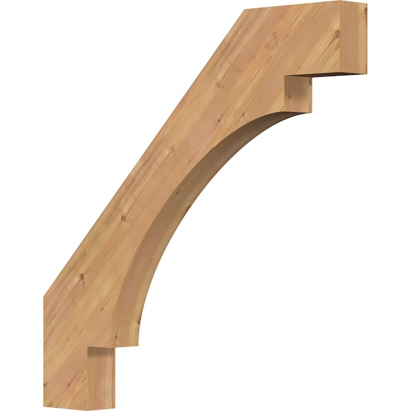 Ekena Millwork 3 1/2"W x 34"D x 34"H Merced Smooth Knee Brace, Western Red Cedar BRC04X34X34MRC00SWR - main